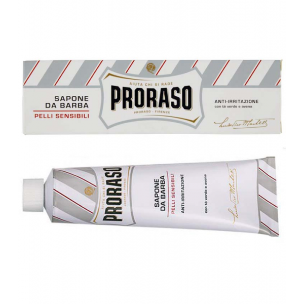 Sapone da barba Proraso per pelli sensibili tubo150 ml